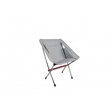 Portable Hiking Chair - Grey with Red Legs, Small